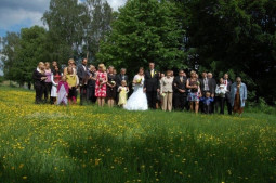 Focení po obřadu - svatba červen 2012