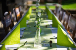 Zelená svatební tabule